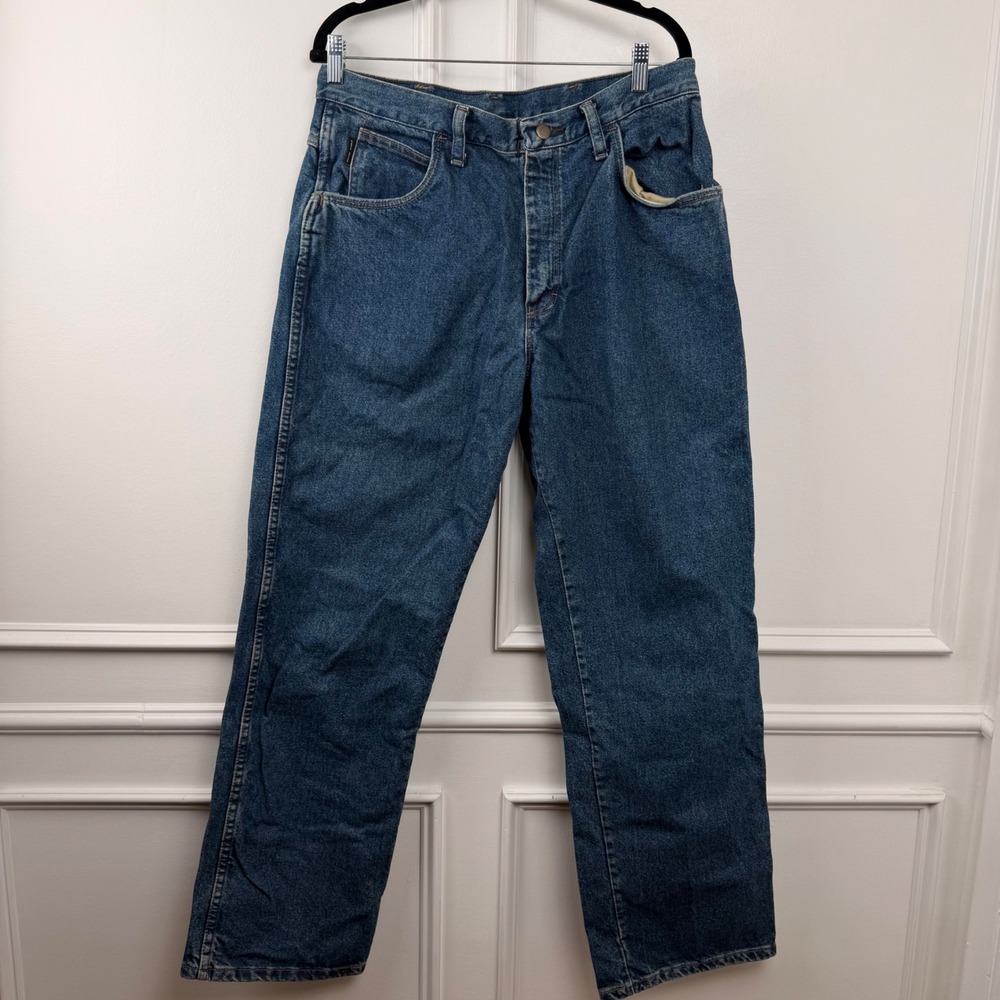 Bulwark FR Mens Flame Resistant Denim Jeans 34x32 Blue PEJ6SW1 CAT2 NFPA 2112